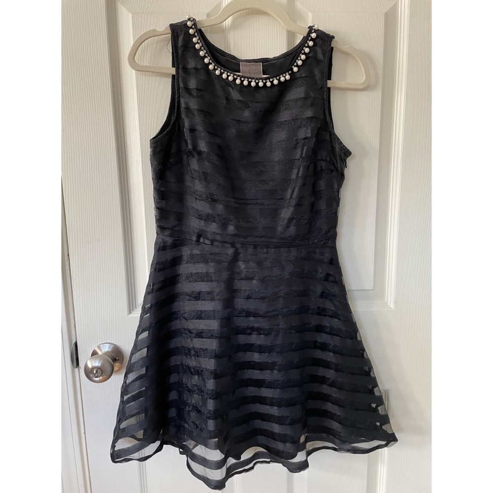 Moon Collection cocktail dress with pearl neckline